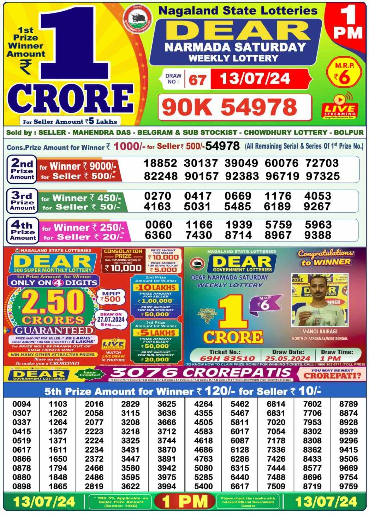 dear lottery 23 9 24 8pm today